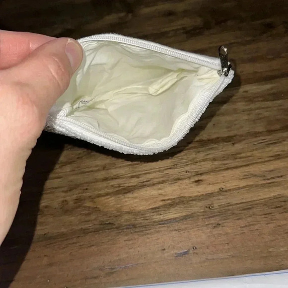 NWOT Congrats Multi Color Beaded Coin Zippered Pouch Bag Purse Shirdee - Picture 5 of 8